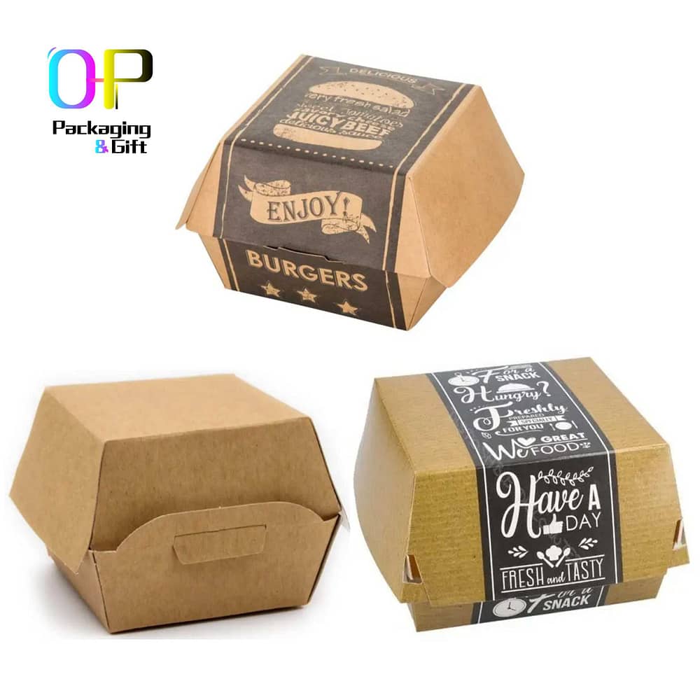 disposable burger box