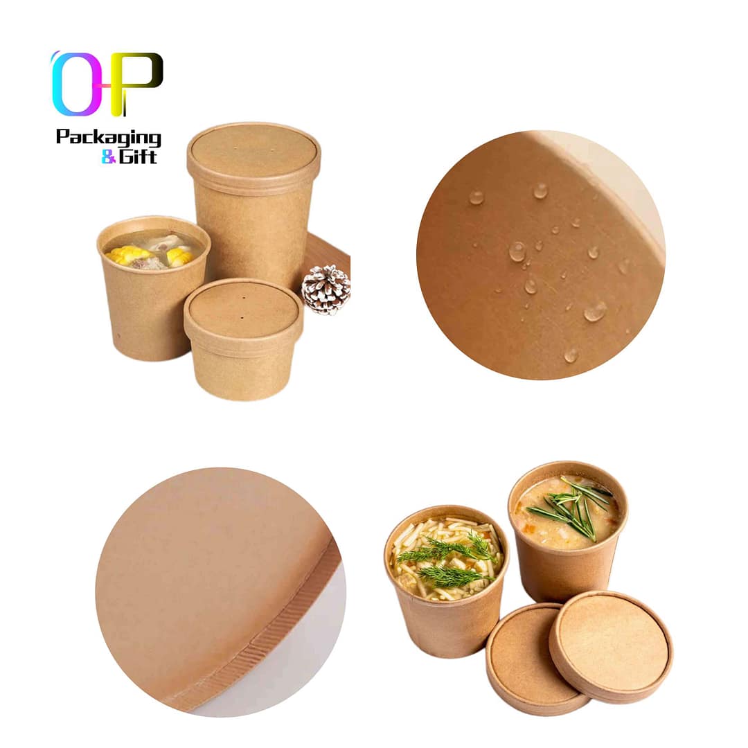 degradable paper soup bowl
