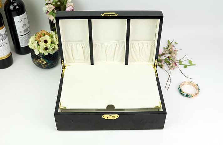 Painted wooden box
