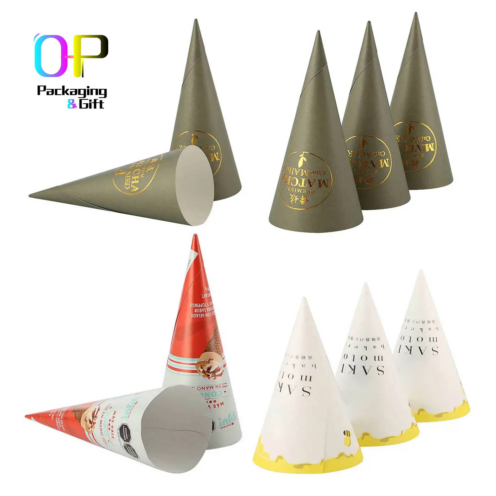 food grade paperboard cone