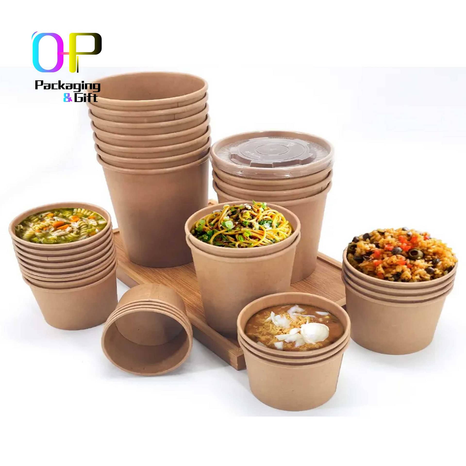 degradable paper soup bowl